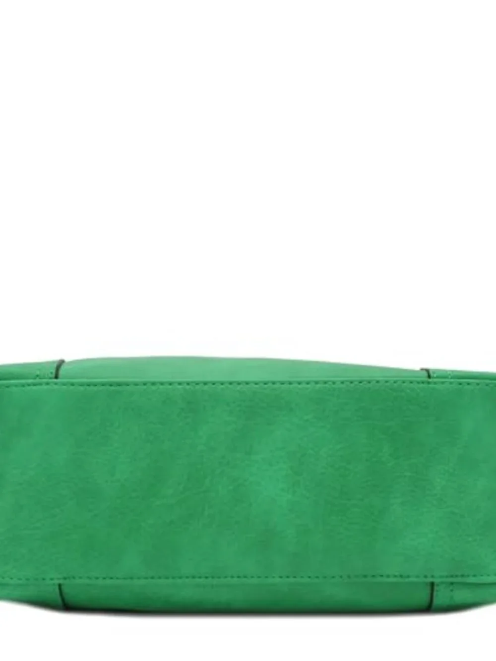 Hobo Shoulder Bag with Detachable Strap Faux Leather